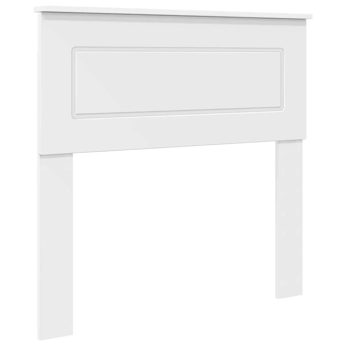 White Engineered Wood Headboard