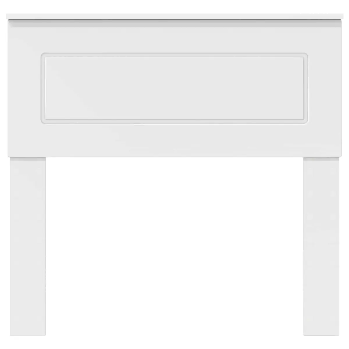 White Engineered Wood Headboard