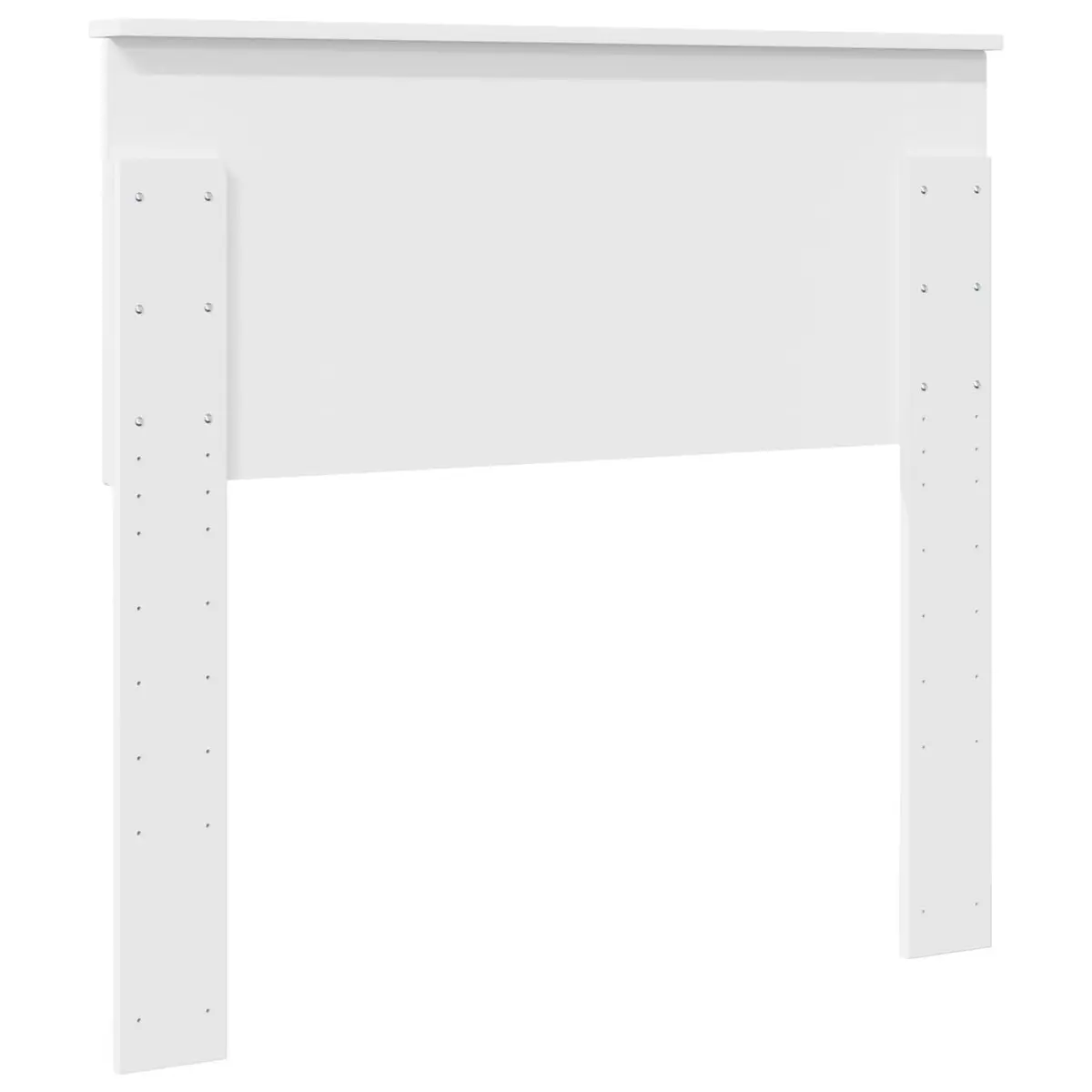 White Engineered Wood Headboard