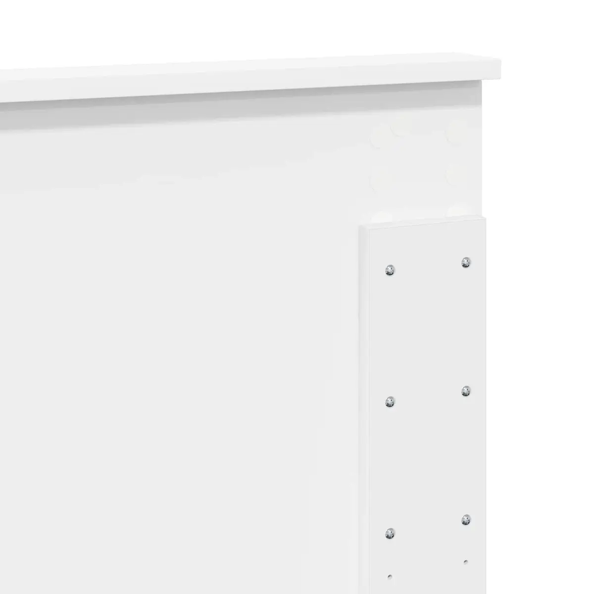 White Engineered Wood Headboard