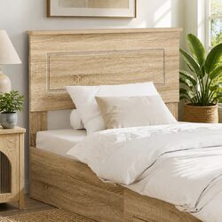 Brown Engineered Wood Headboard – Dimensions and Specs Included