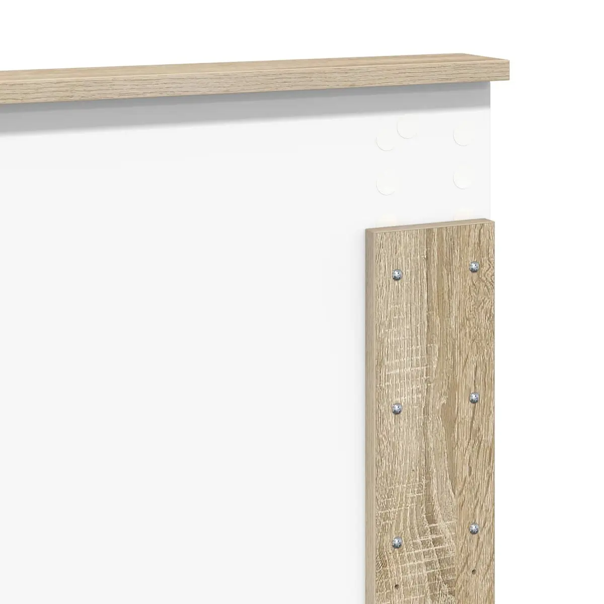 Headboard Engineered Wood Brown Bedroom Furniture Modern Minimalist Design