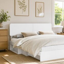 White Engineered Wood Headboard: Specifications and Features