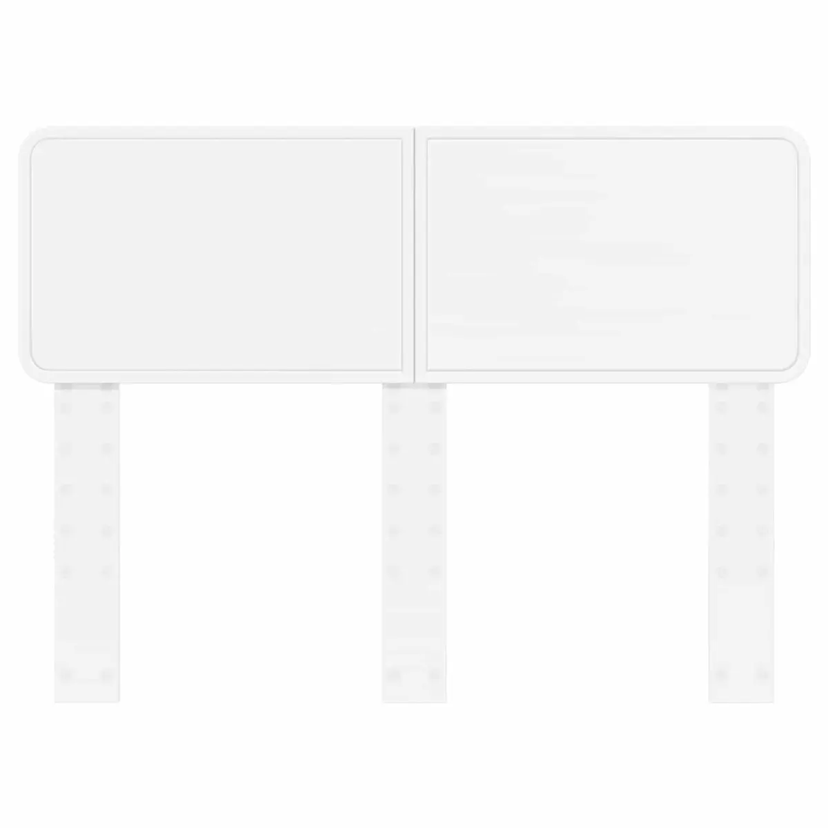 White Engineered Wood Headboard