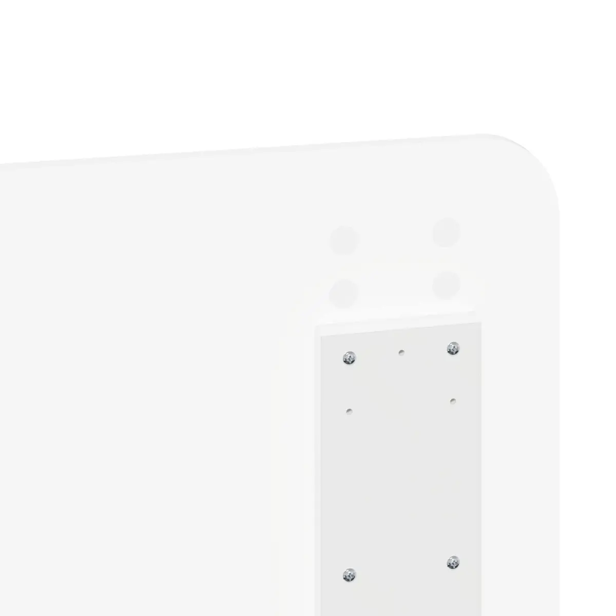 White Engineered Wood Headboard