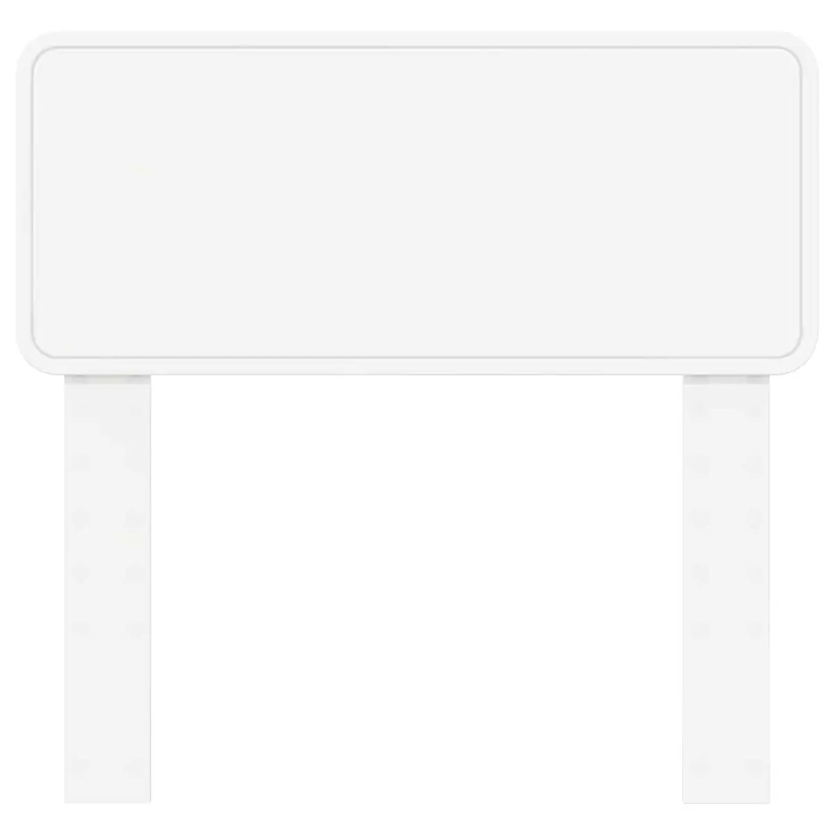 White Engineered Wood Headboard
