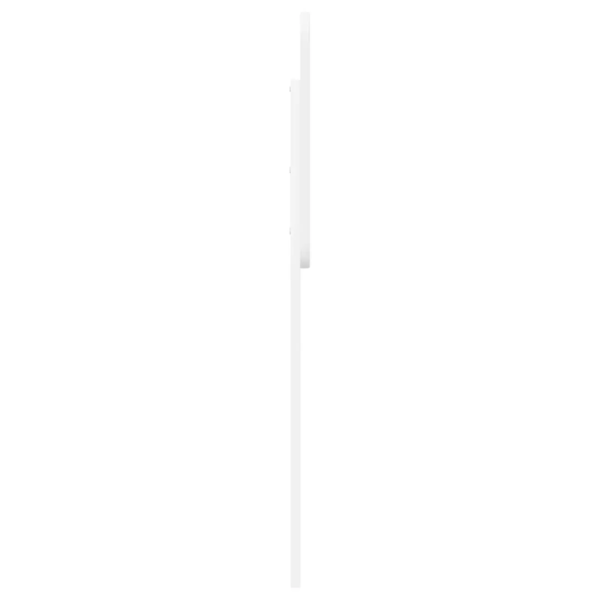 White Engineered Wood Headboard
