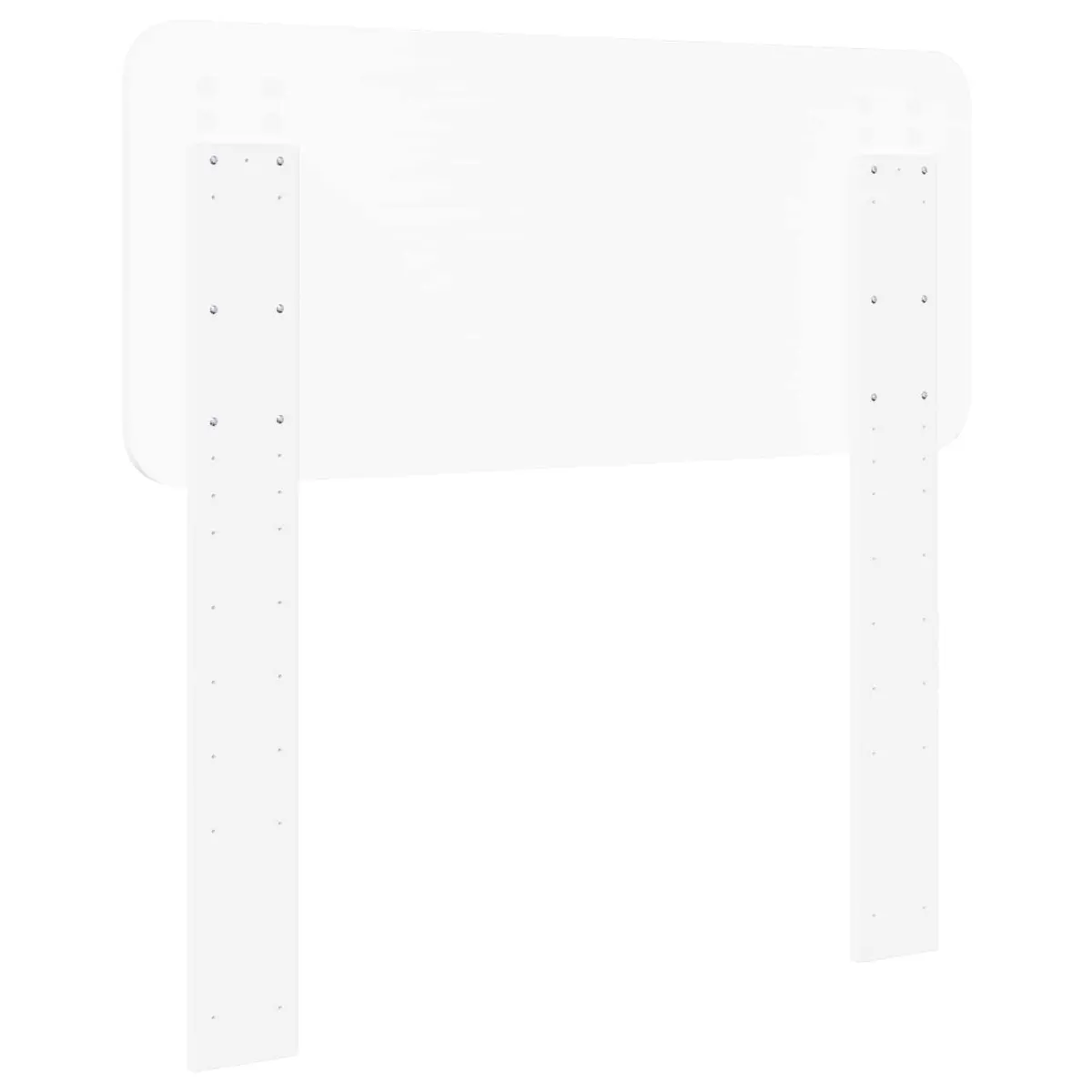 White Engineered Wood Headboard