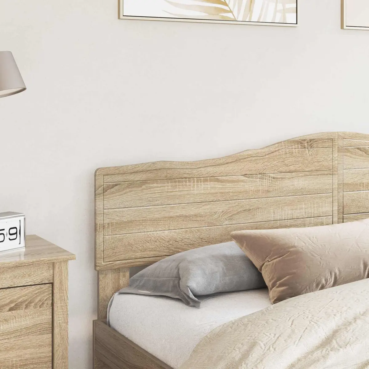Sonoma Oak Engineered Wood Headboard