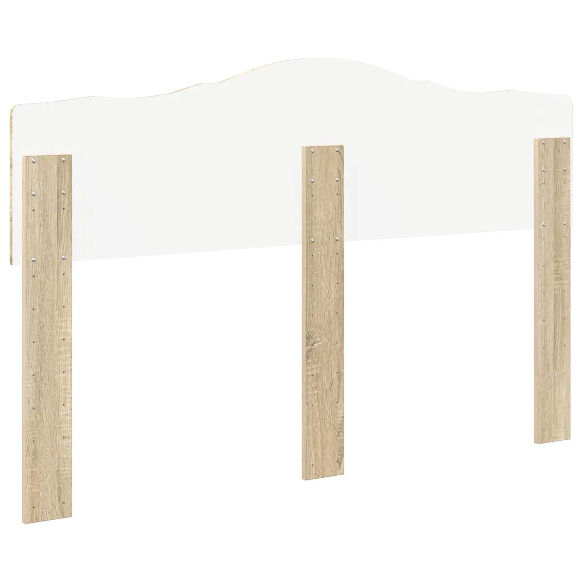 Brown Rectangular Engineered Wood Headboard