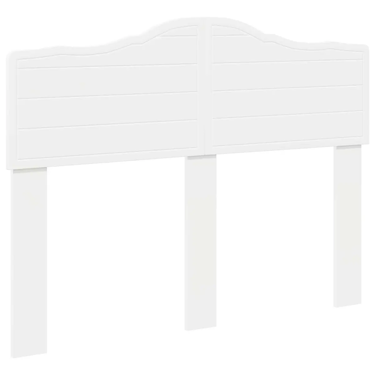 White Engineered Wood Headboard