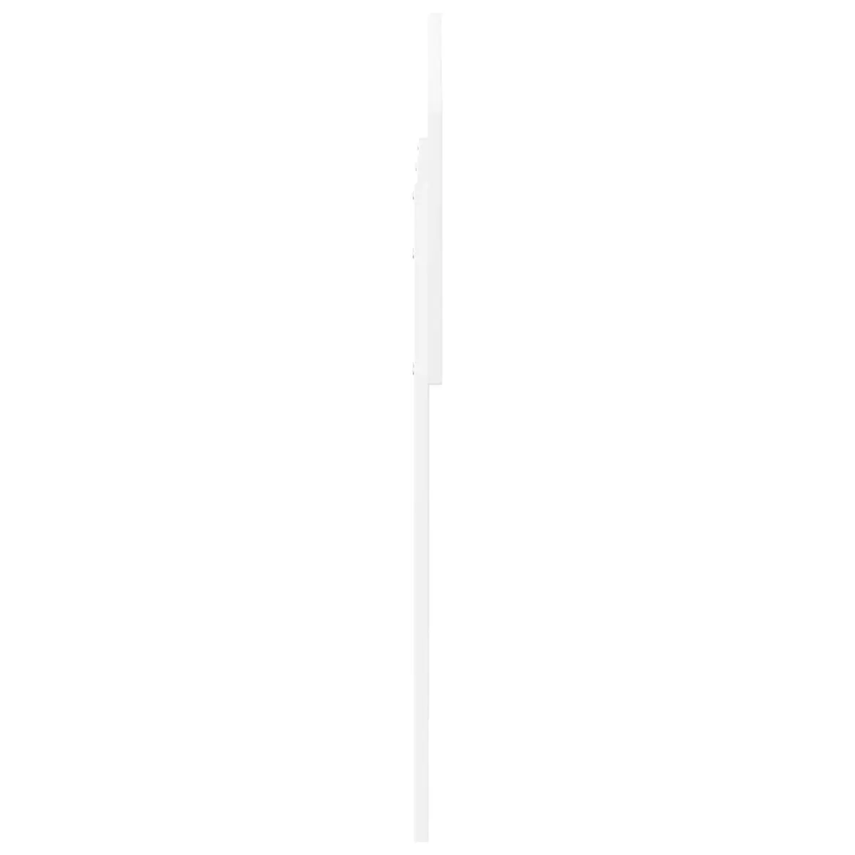 White Engineered Wood Headboard
