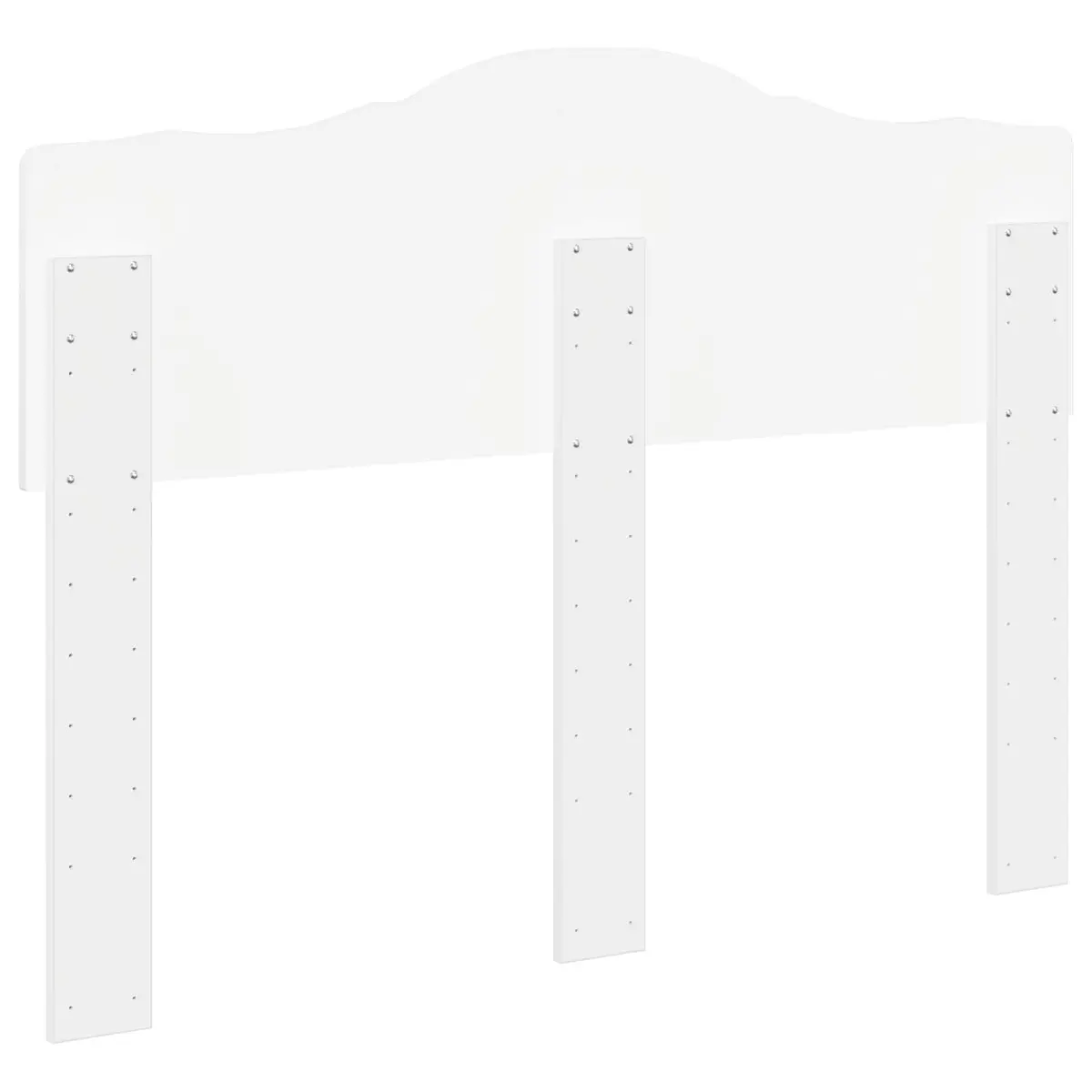 White Engineered Wood Headboard