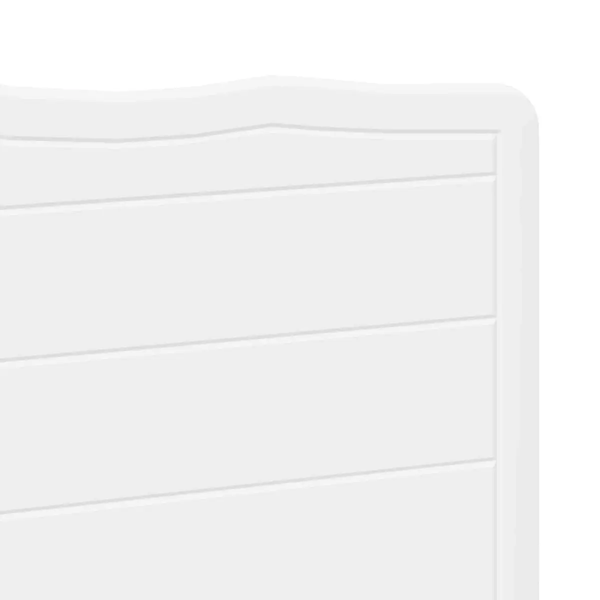 White Engineered Wood Headboard