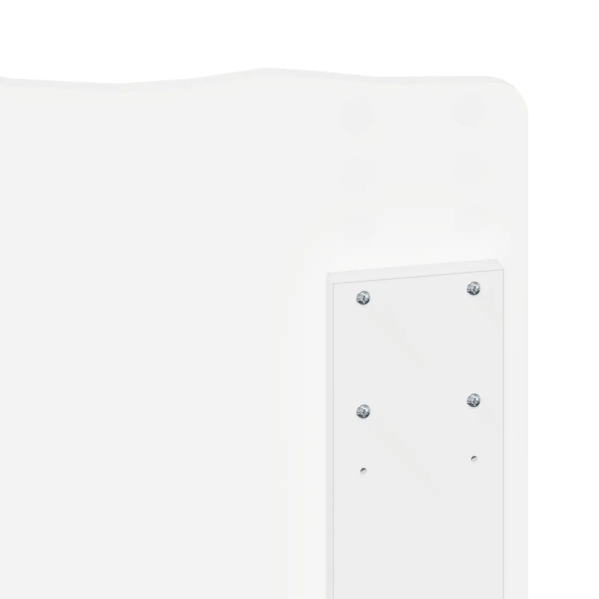 White Engineered Wood Headboard
