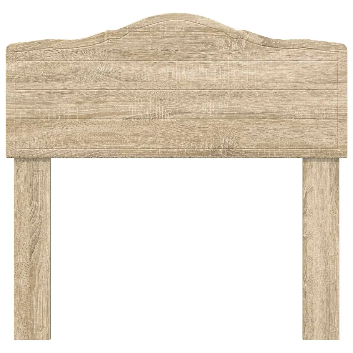 Engineered Wood Headboard with Finished Back in Brown