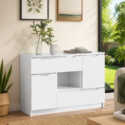 Specifications of High Gloss White Sideboard Storage Cabinet