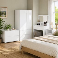 Dimensions and Features of the High Gloss White Cabinet