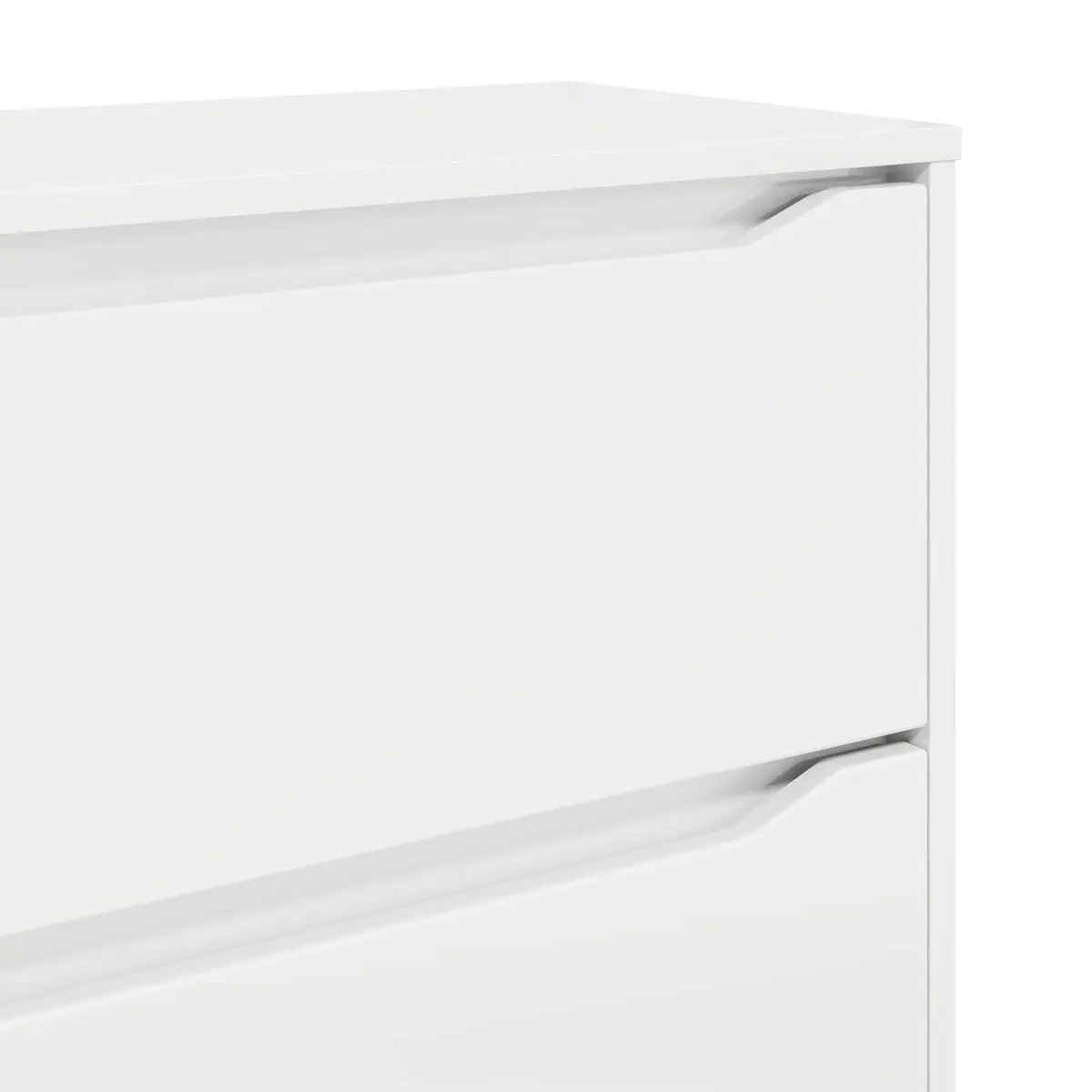 Storage Cabinet Bedroom Living Room High Gloss White