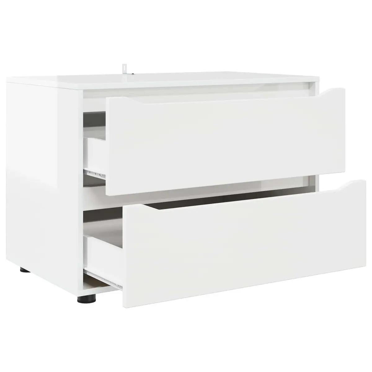 Storage Cabinet Bedroom Living Room High Gloss White