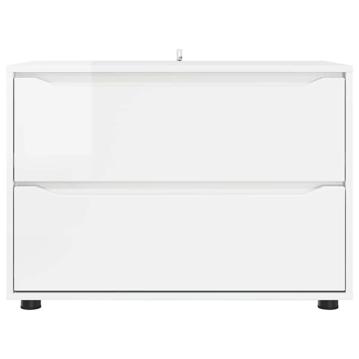 Storage Cabinet Bedroom Living Room High Gloss White
