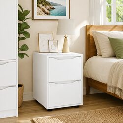 Storage Cabinet Dimensions 40 x 48 x 57 cm White Engineered Wood