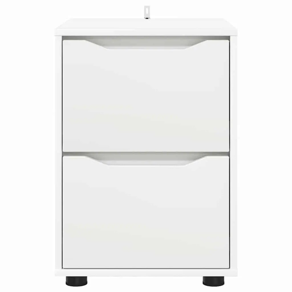 Storage Cabinet Bedroom 40 x 48 x 57 cm Engineered Wood White