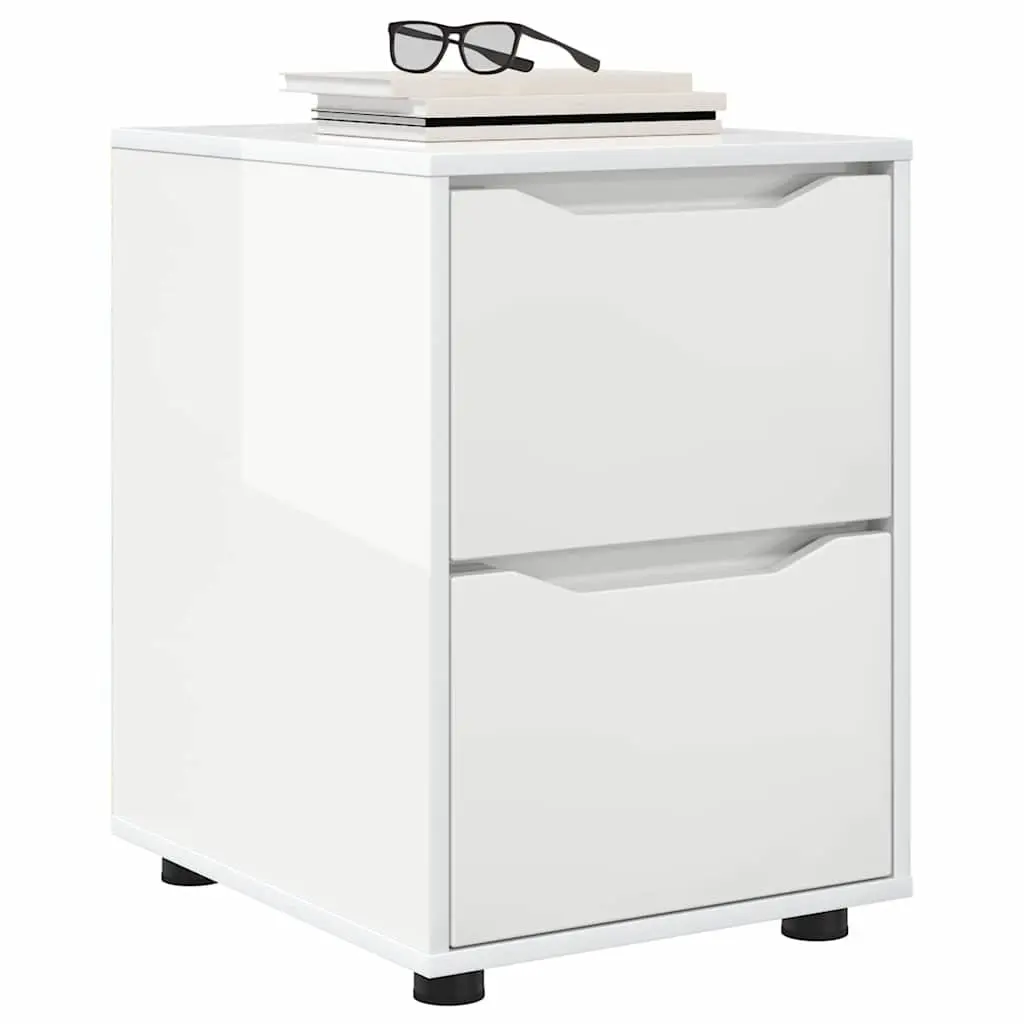 High Gloss White Storage Cabinet