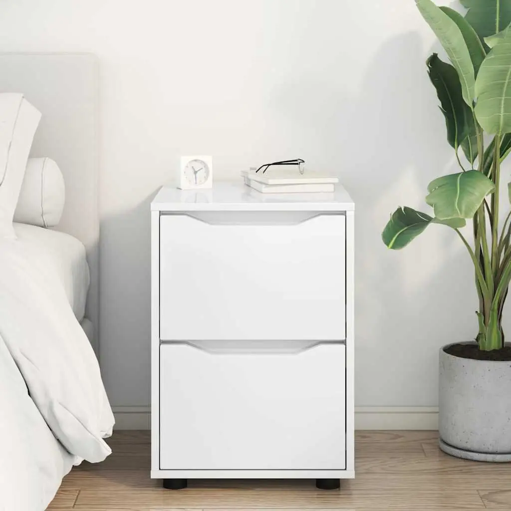 High Gloss White Storage Cabinet