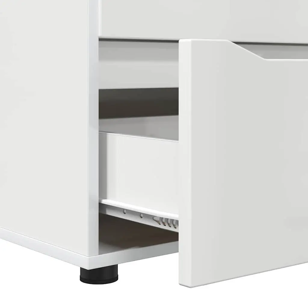 High Gloss White Storage Cabinet