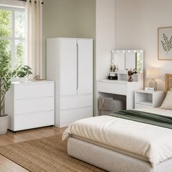 Engineered Wood Storage Cabinet 80 x 31 x 81 cm in White