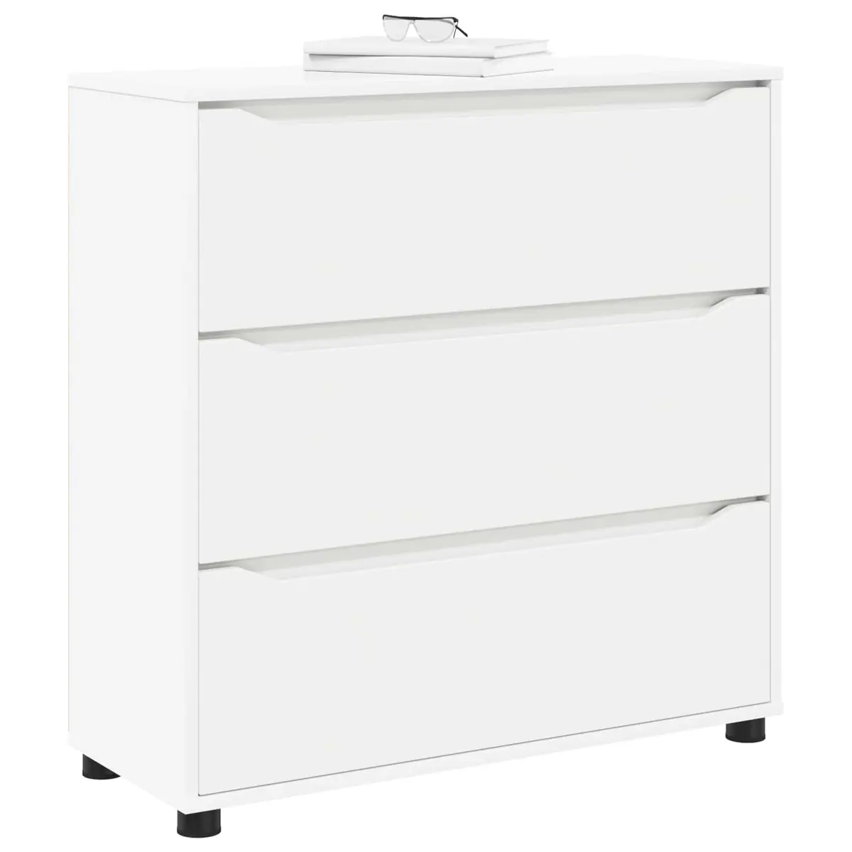Engineered Wood Storage Cabinet 80 x 31 x 81 cm in White