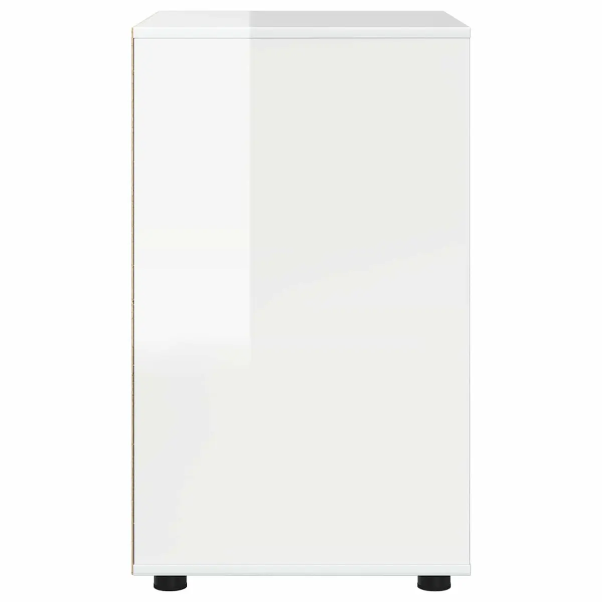 Storage Cabinet Bedroom Living Room High Gloss White 60 x 48 x 81 cm