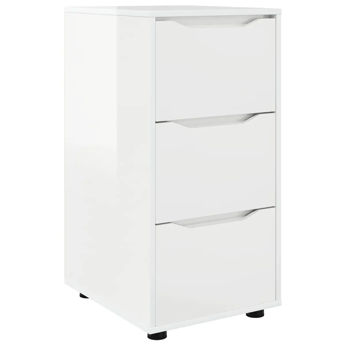 Storage Cabinet Bedroom Living Room High Gloss White 40 x 48 x 81 cm