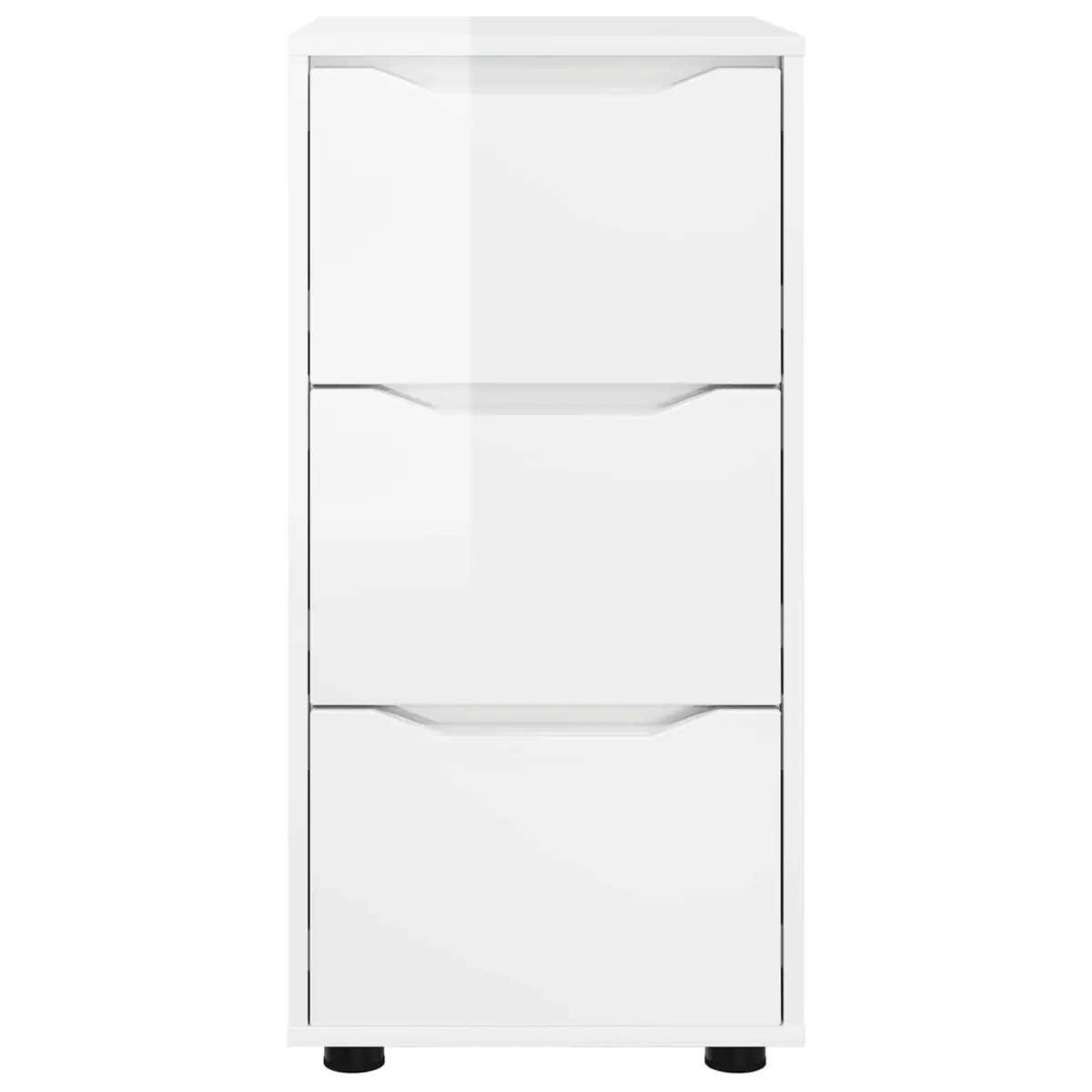 Storage Cabinet Bedroom Living Room High Gloss White 40 x 48 x 81 cm