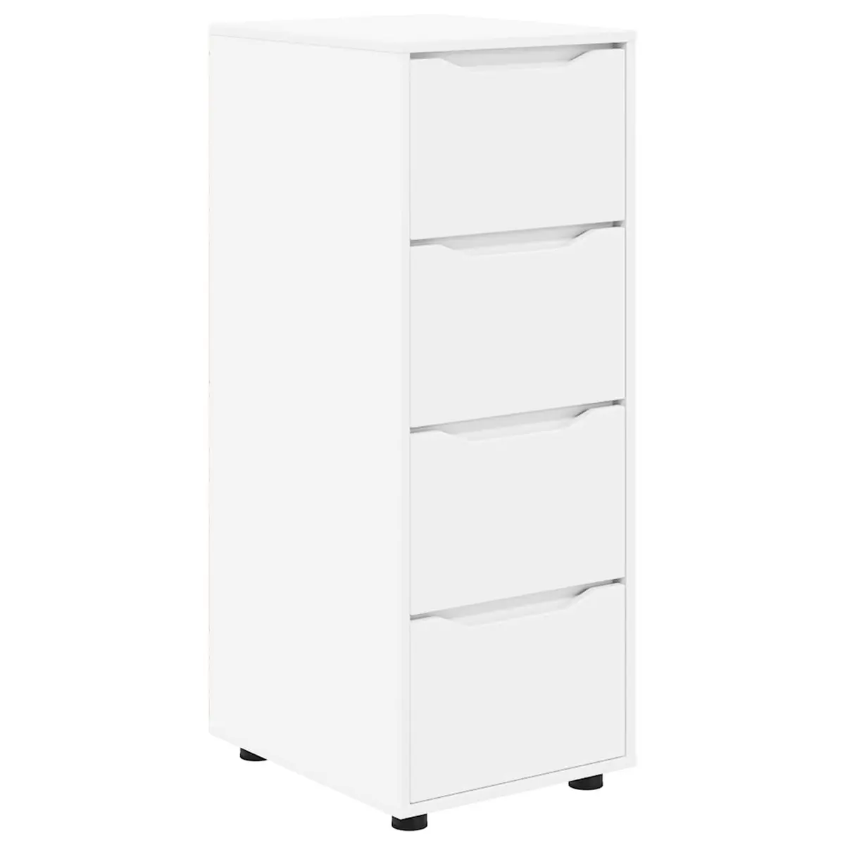 Storage Cabinet White Bedroom Living Room 40 x 48 x 105 cm Engineered Wood