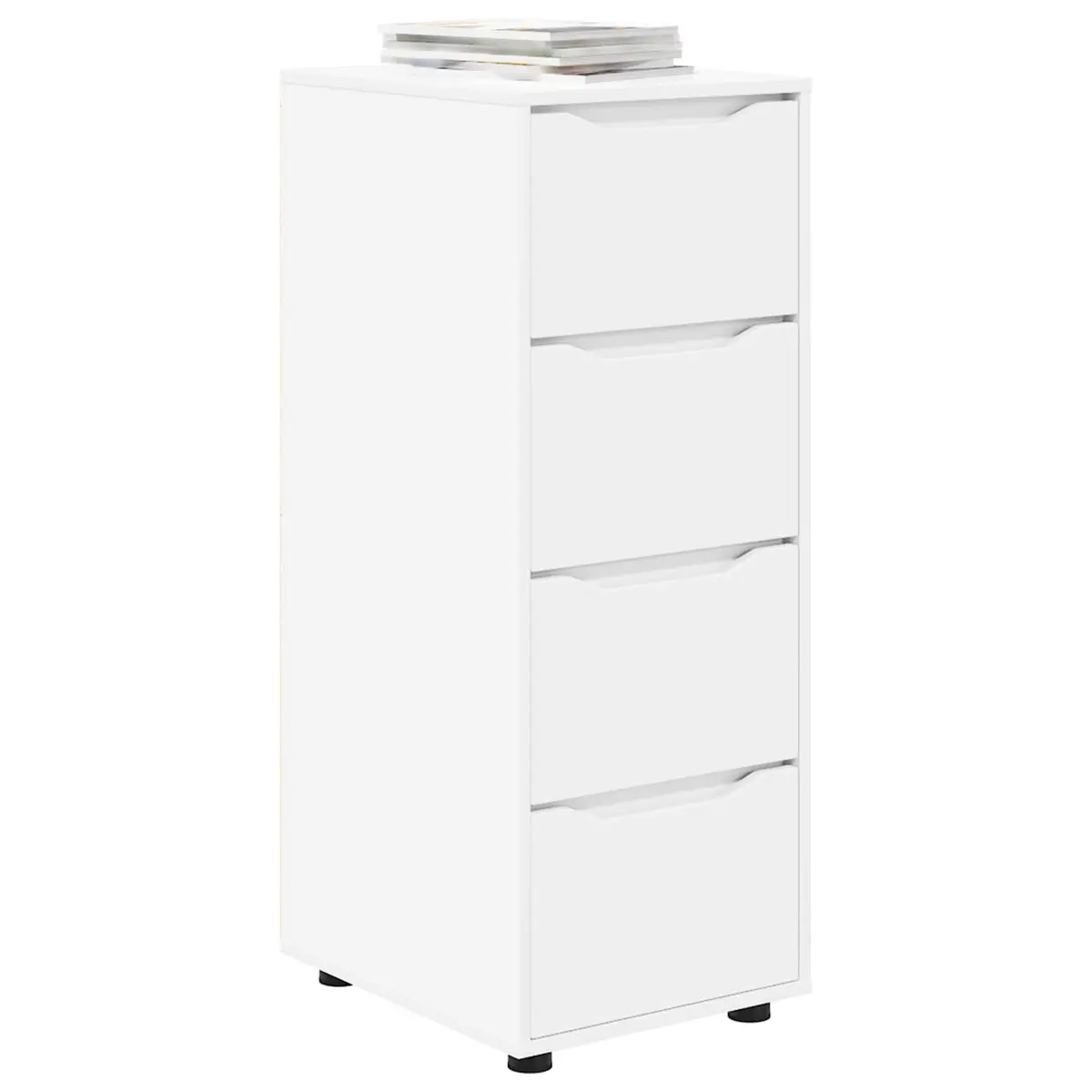 Storage Cabinet White Bedroom Living Room 40 x 48 x 105 cm Engineered Wood
