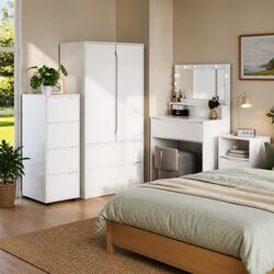 Engineered Wood Storage Cabinet - Dimensions 40 x 48 x 105 cm