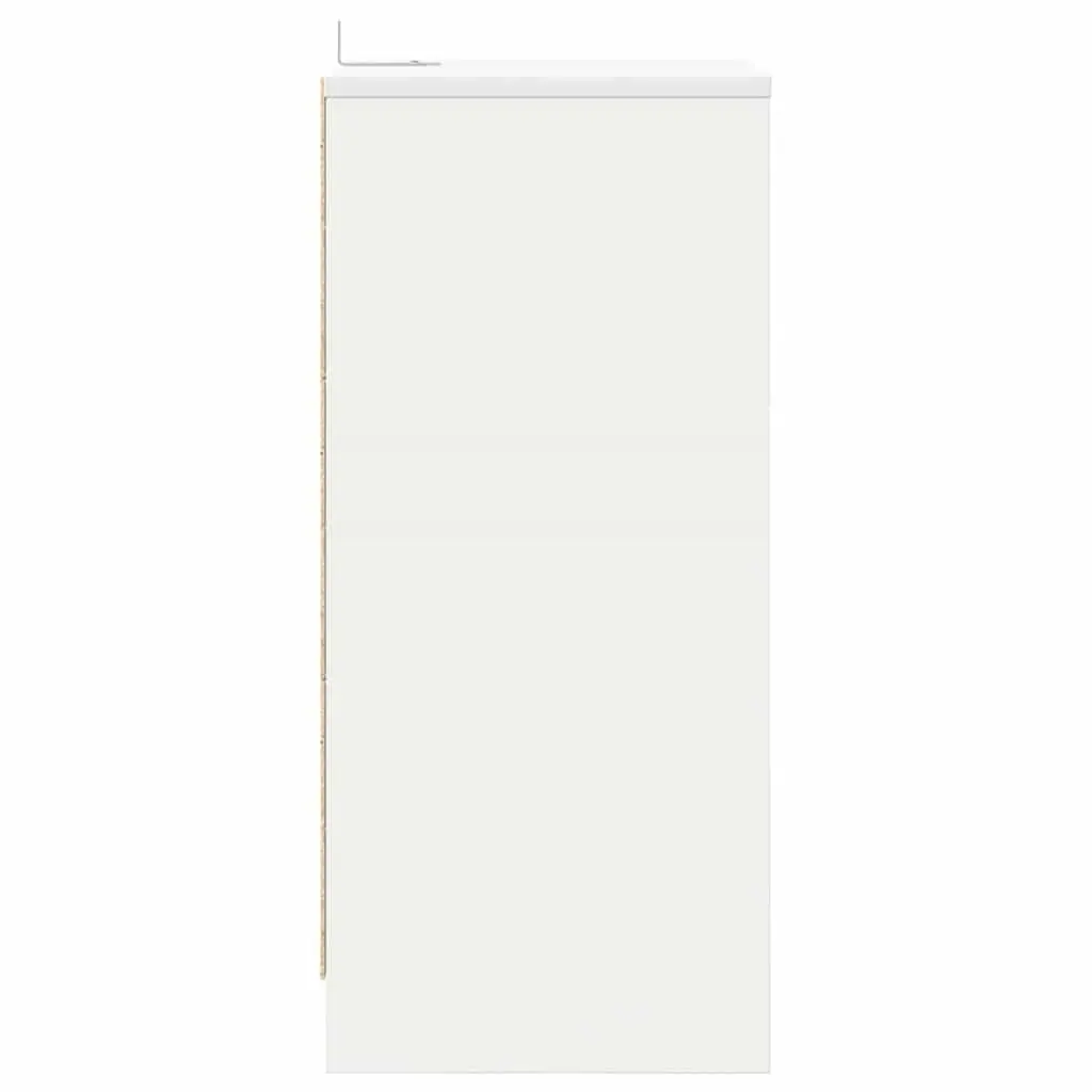 White Bedside Tables 40 x 30 x 46 cm Engineered Wood Storage Nightstands 2 Piece Set