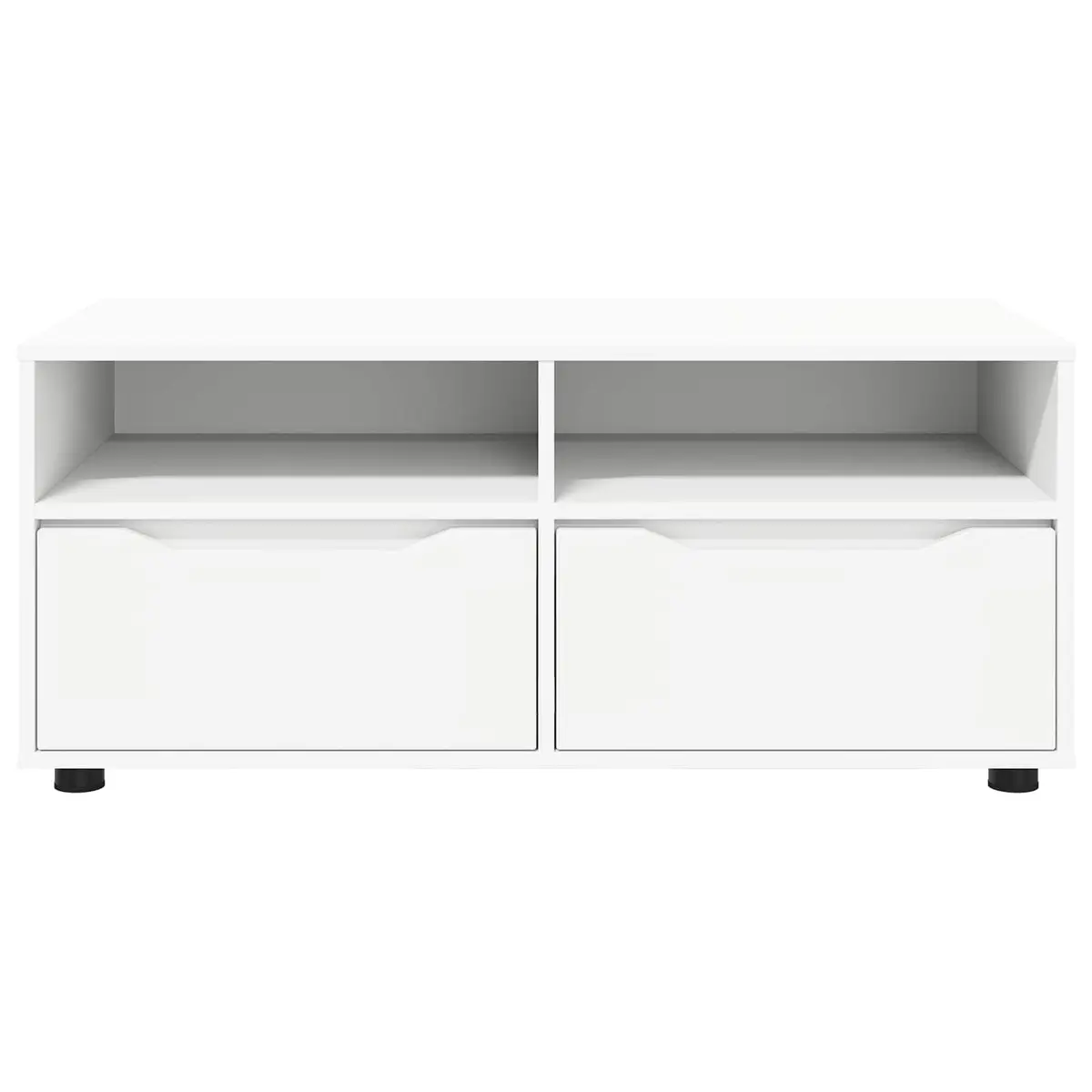 TV Cabinet with Drawer for Living Room White Modern Storage Unit 100 x 48 x 43 cm