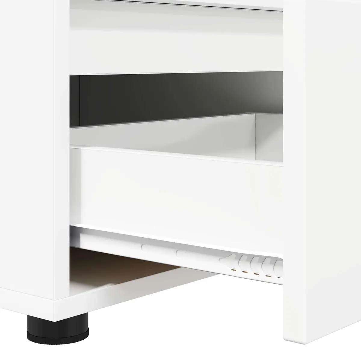 TV Cabinet with Drawer for Living Room White Modern Storage Unit 100 x 48 x 43 cm