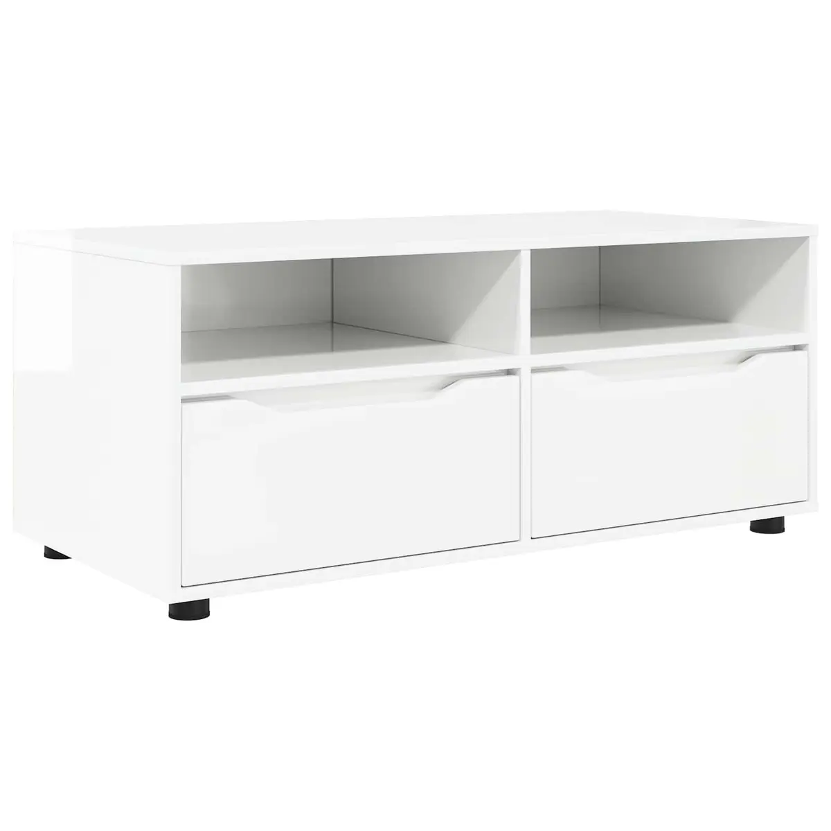 High Gloss White TV Cabinet Storage Unit