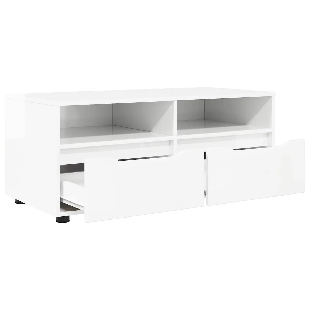 High Gloss White TV Cabinet Storage Unit