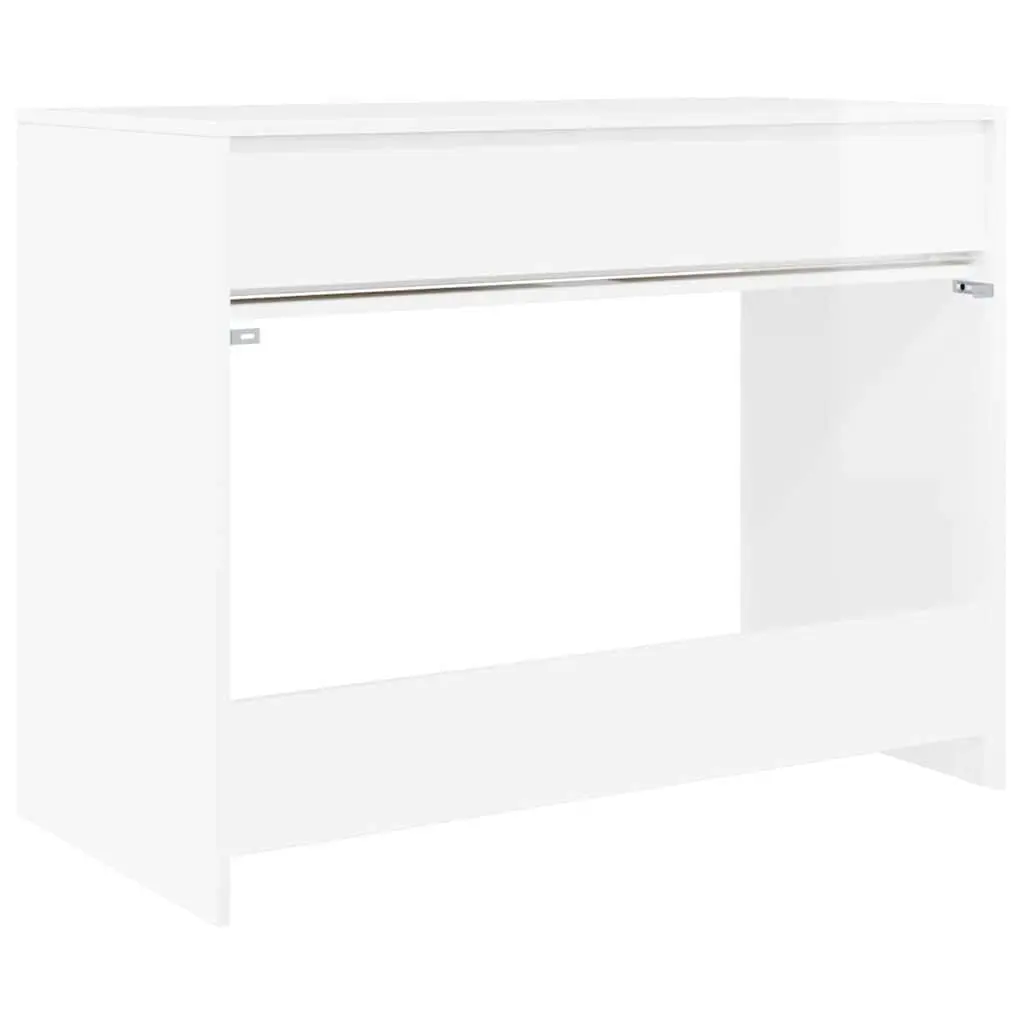 High Gloss White Desk in Engineered Wood