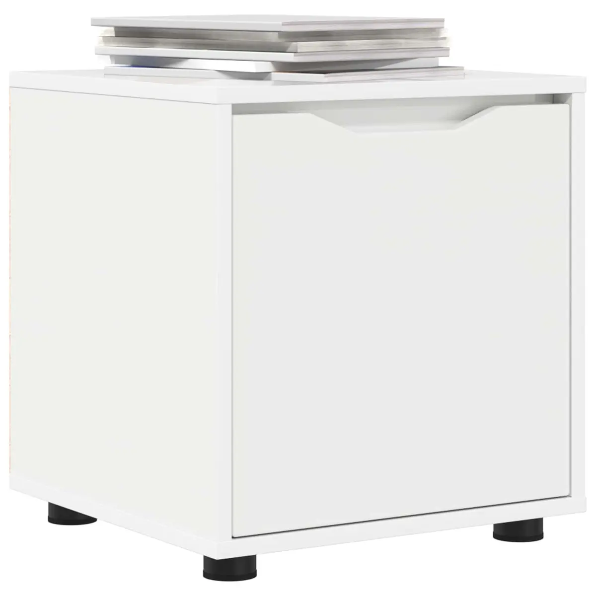 Bathroom Storage Cabinet White 40.5 x 40 x 44 cm Engineered Wood Minimalist