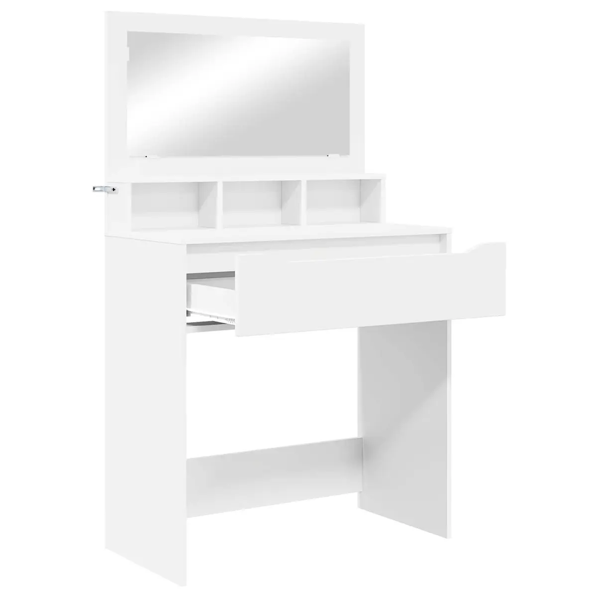 Bedroom Dressing Table White Vanity Unit Drawer Storage Makeup Desk Modern 80cm