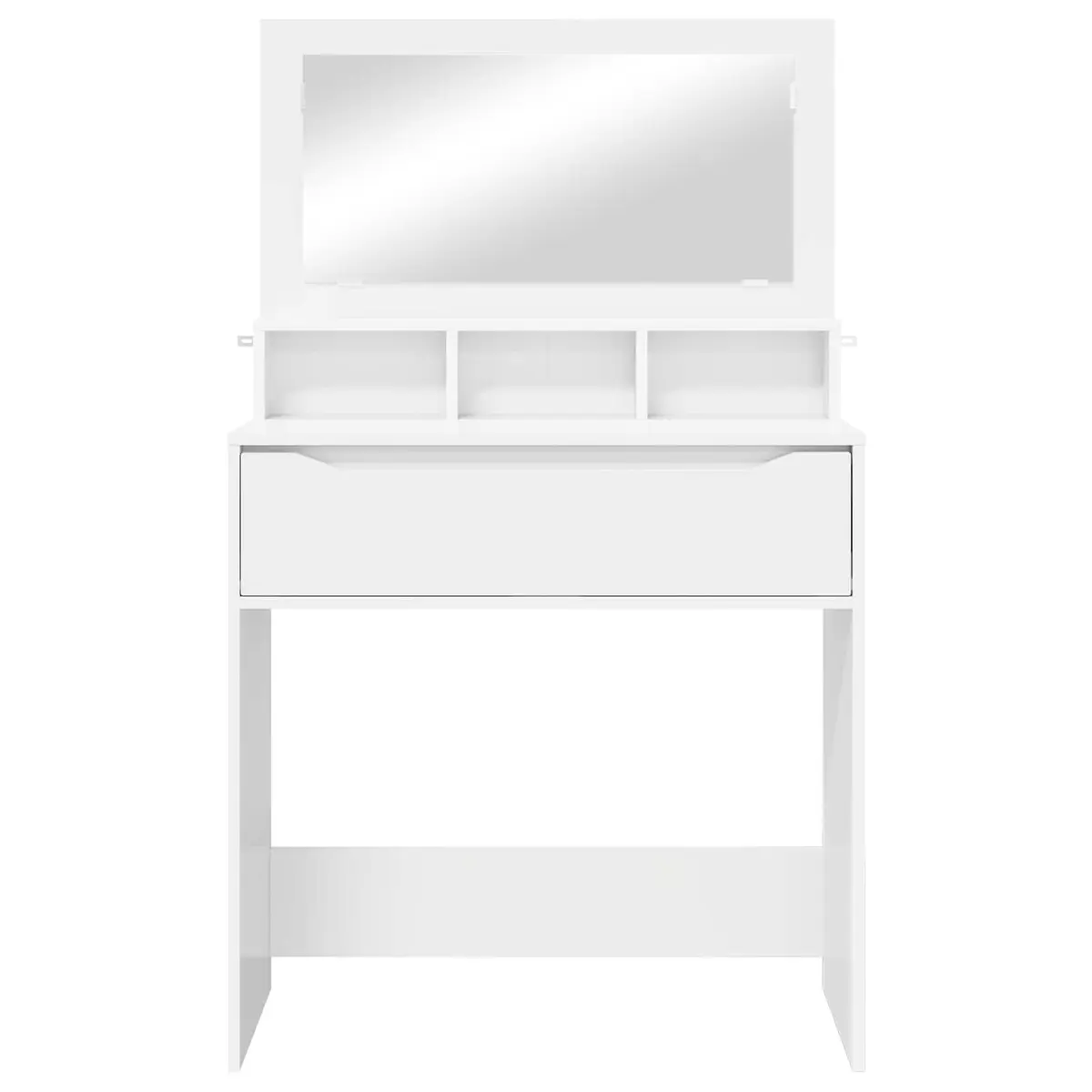 Bedroom Dressing Table White Vanity Unit Drawer Storage Makeup Desk Modern 80cm