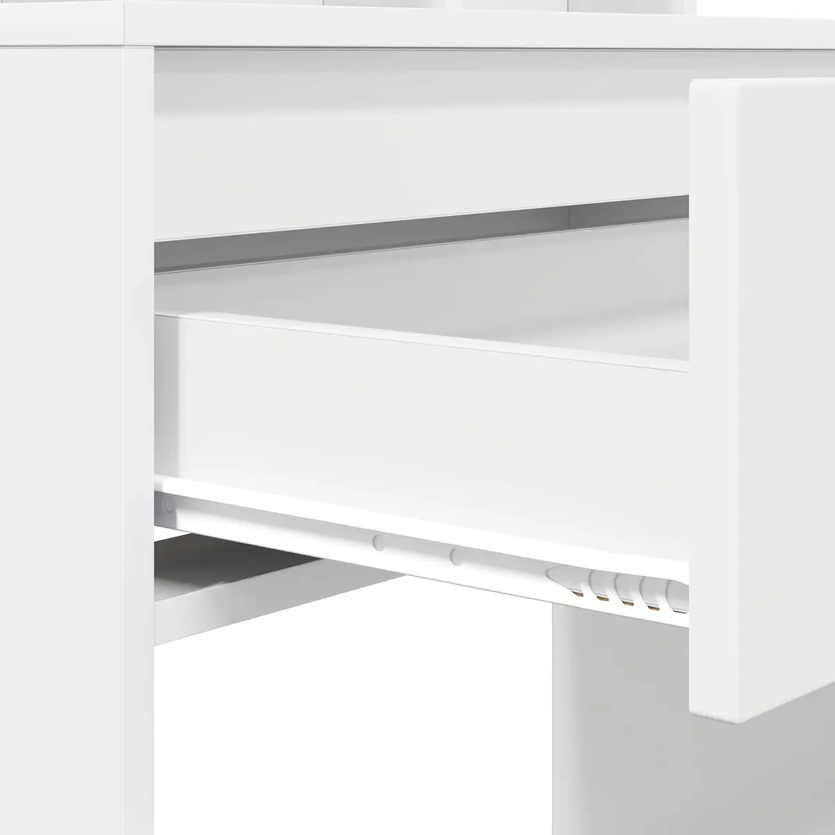 Bedroom Dressing Table White Vanity Unit Drawer Storage Makeup Desk Modern 80cm