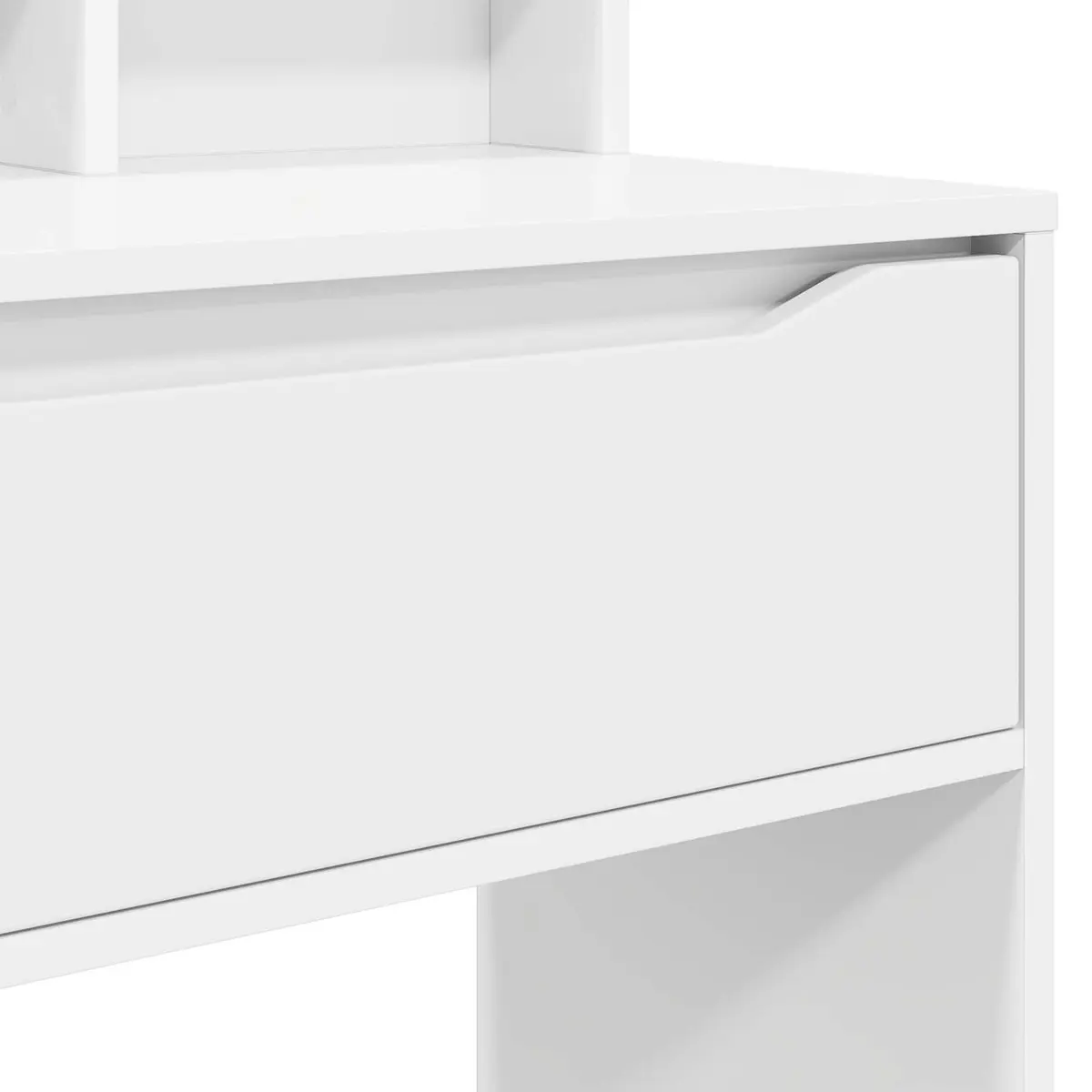 Bedroom Dressing Table White Vanity Unit Drawer Storage Makeup Desk Modern 80cm