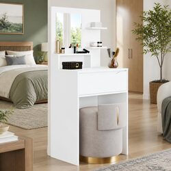 Bedroom Dressing Table Specifications: White Vanity Unit